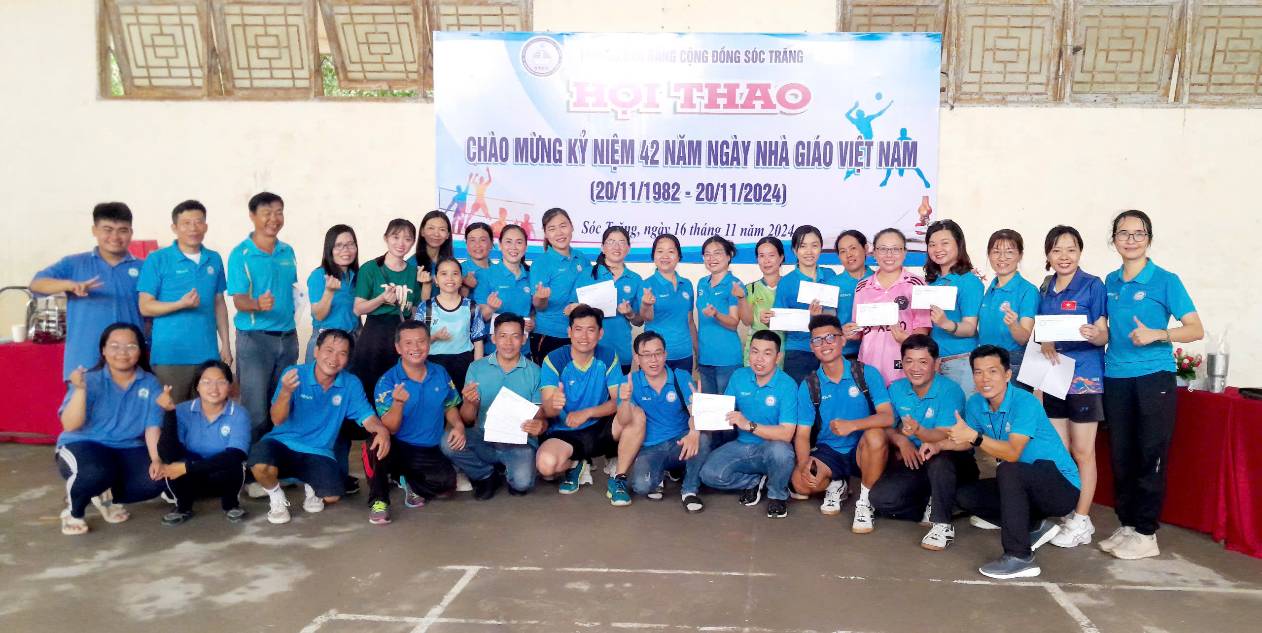 Sôi nổi hoạt động thể thao chào mừng ngày nhà giáo Việt Nam 20-11 tại trường Cao đẳng Cộng đồng Sóc Trăng